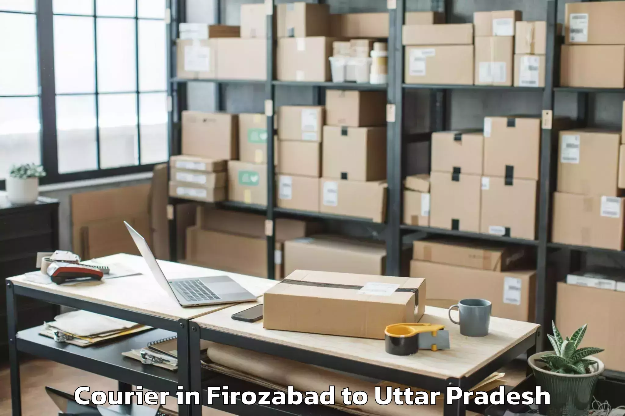 Reliable Firozabad to Ikauna Courier